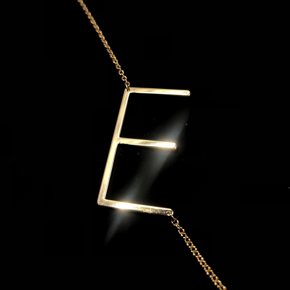 CAI Sideways Letter E Necklace - Picture 12 of 12